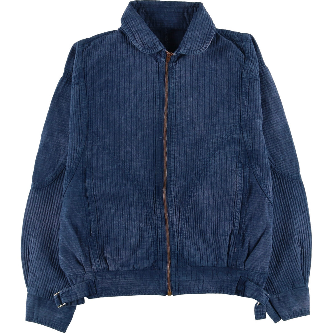 Vintage 70s-80'S zip-up jacket, men's size M unclear blue type Vintage Second Hand
