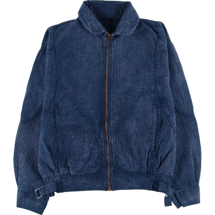 Vintage 70s-80'S zip-up jacket, men's size M unclear blue type Vintage Second Hand