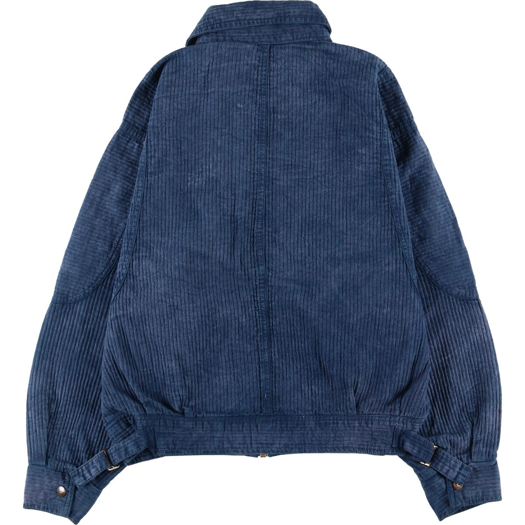 Vintage 70s-80'S zip-up jacket, men's size M unclear blue type Vintage Second Hand