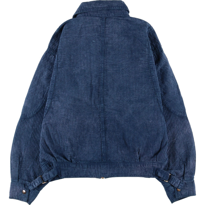 Vintage 70s-80'S zip-up jacket, men's size M unclear blue type Vintage Second Hand