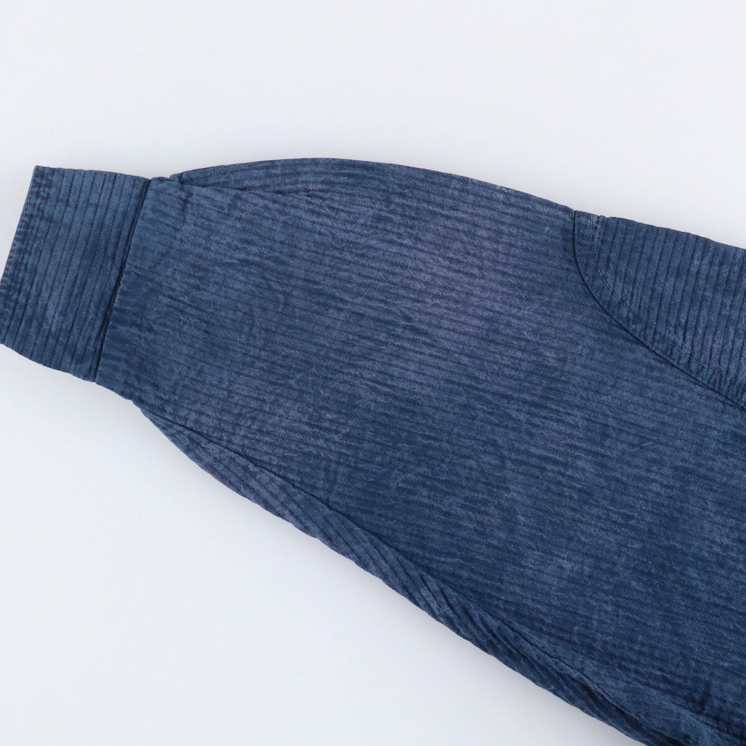 Vintage 70s-80'S zip-up jacket, men's size M unclear blue type Vintage Second Hand