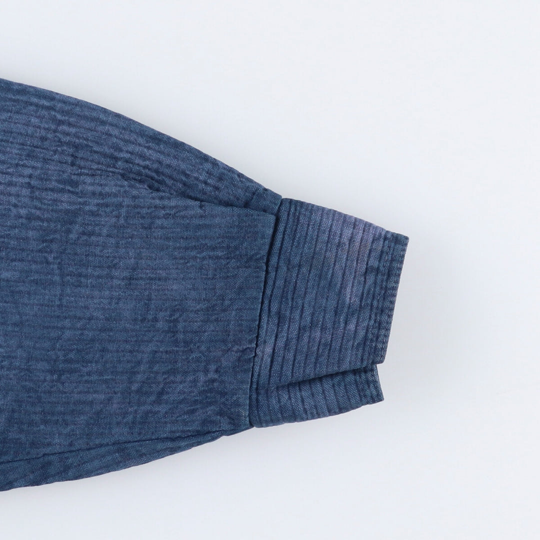 Vintage 70s-80'S zip-up jacket, men's size M unclear blue type Vintage Second Hand