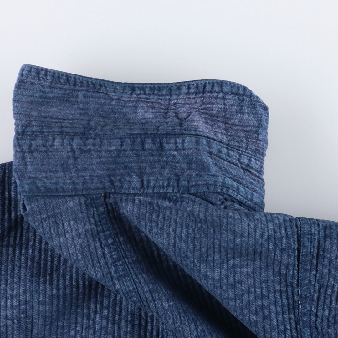 Vintage 70s-80'S zip-up jacket, men's size M unclear blue type Vintage Second Hand
