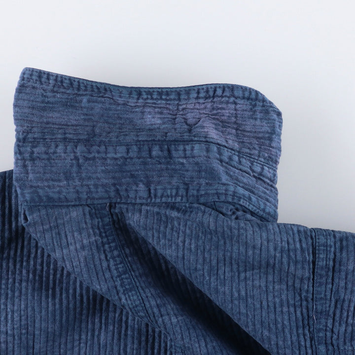 Vintage 70s-80'S zip-up jacket, men's size M unclear blue type Vintage Second Hand