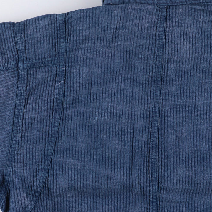Vintage 70s-80'S zip-up jacket, men's size M unclear blue type Vintage Second Hand
