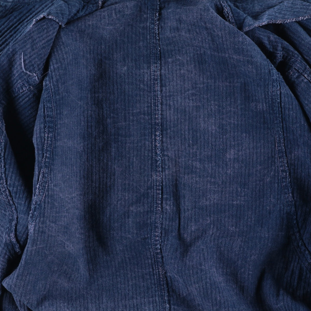 Vintage 70s-80'S zip-up jacket, men's size M unclear blue type Vintage Second Hand