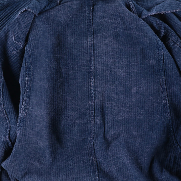 Vintage 70s-80'S zip-up jacket, men's size M unclear blue type Vintage Second Hand