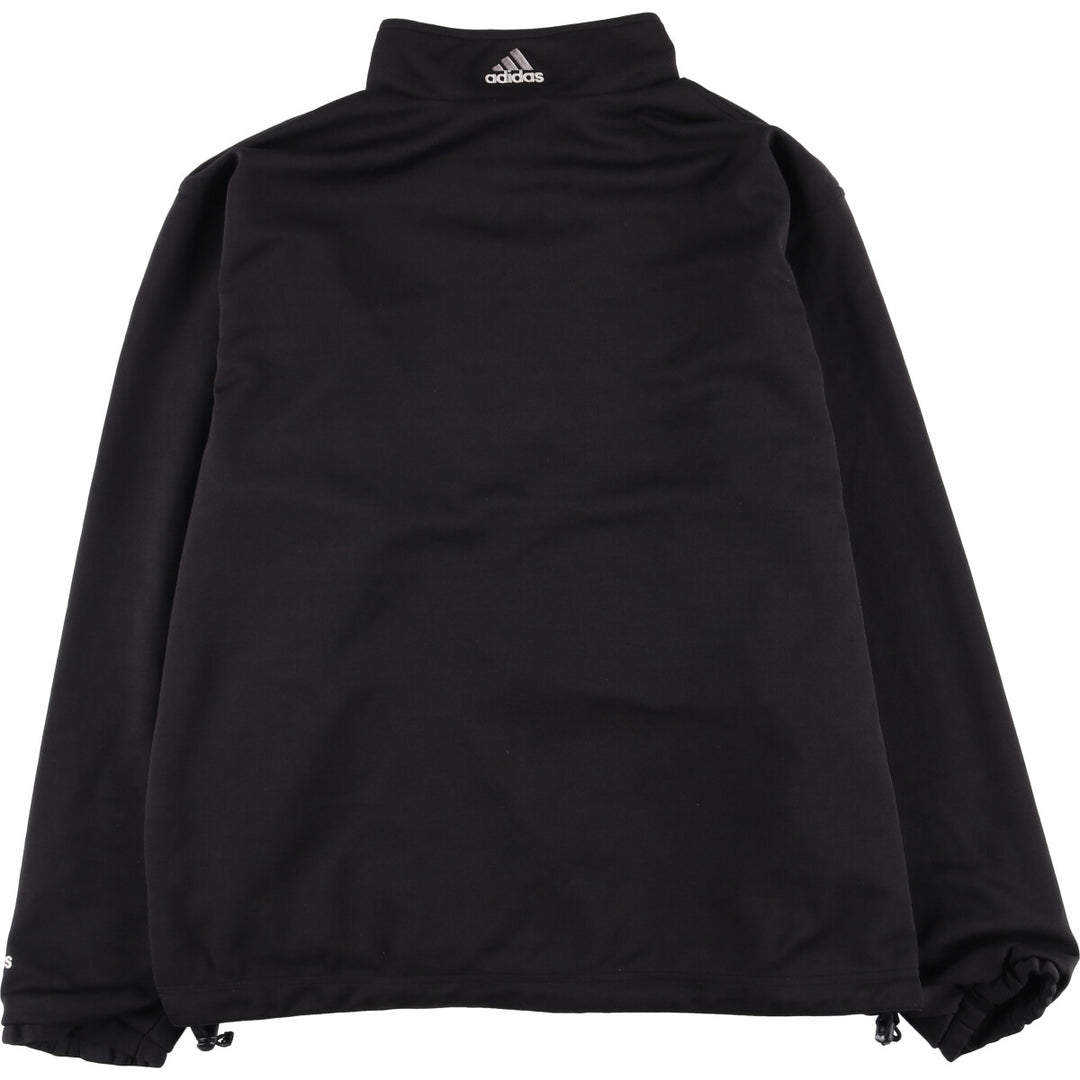 90s-00'S adidas reversible back logo windbreaker/track jacket, men's size L polyester black type Vintage Second Hand
