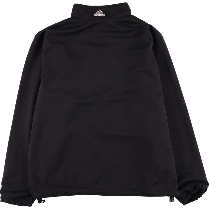 90s-00'S adidas reversible back logo windbreaker/track jacket, men's size L polyester black type Vintage Second Hand