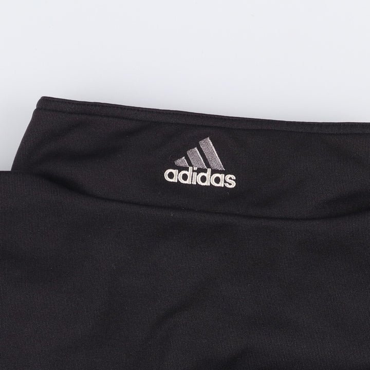 90s-00'S adidas reversible back logo windbreaker/track jacket, men's size L polyester black type Vintage Second Hand