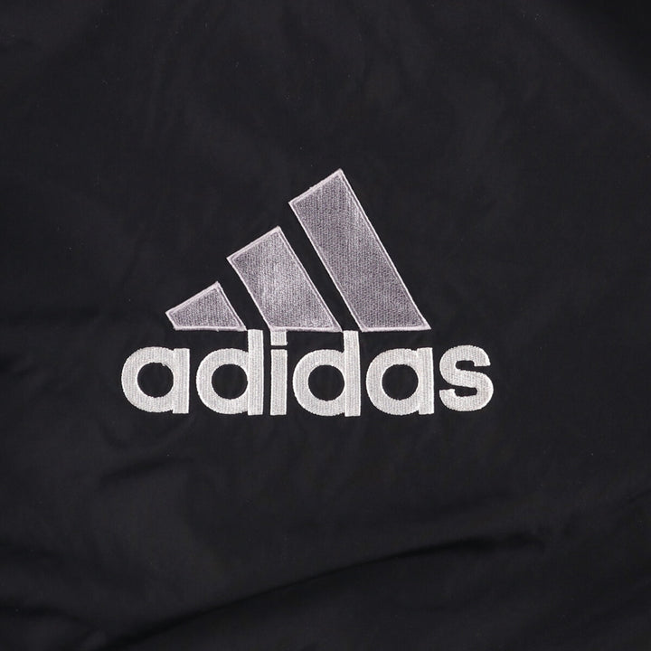 90s-00'S adidas reversible back logo windbreaker/track jacket, men's size L polyester black type Vintage Second Hand