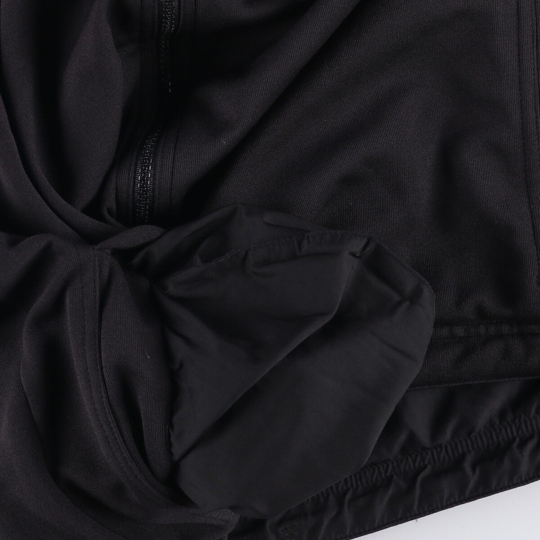 90s-00'S adidas reversible back logo windbreaker/track jacket, men's size L polyester black type Vintage Second Hand