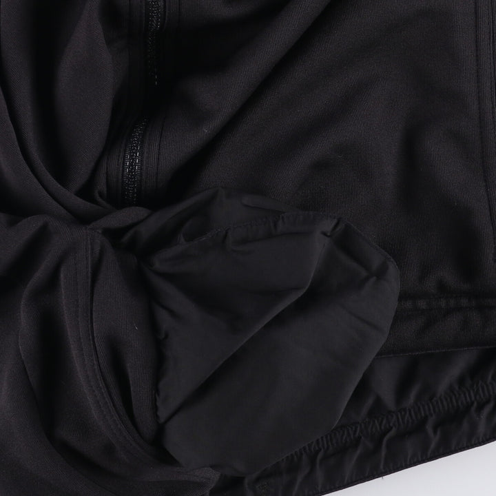 90s-00'S adidas reversible back logo windbreaker/track jacket, men's size L polyester black type Vintage Second Hand