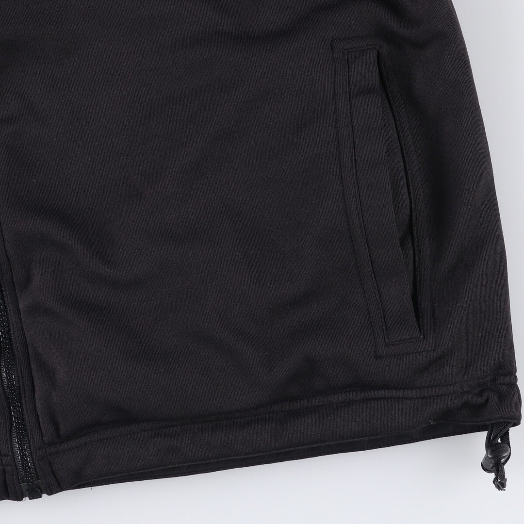90s-00'S adidas reversible back logo windbreaker/track jacket, men's size L polyester black type Vintage Second Hand