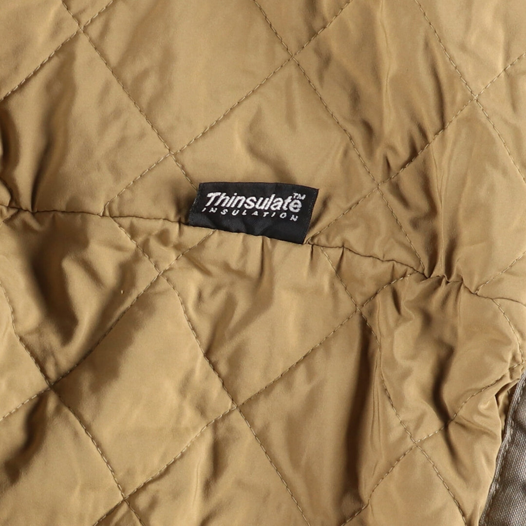90s-00'S LL Bean Thinsulate padded hunting jacket, men's size L cotton gray type Vintage Second Hand