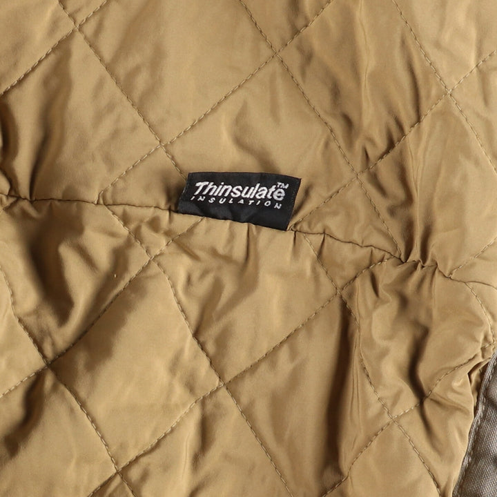 90s-00'S LL Bean Thinsulate padded hunting jacket, men's size L cotton gray type Vintage Second Hand