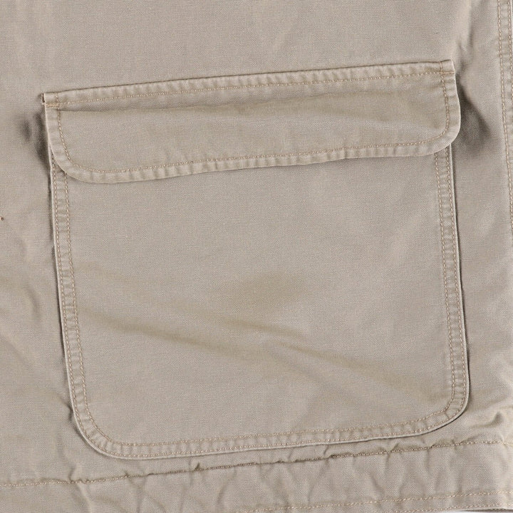 90s-00'S LL Bean Thinsulate padded hunting jacket, men's size L cotton gray type Vintage Second Hand