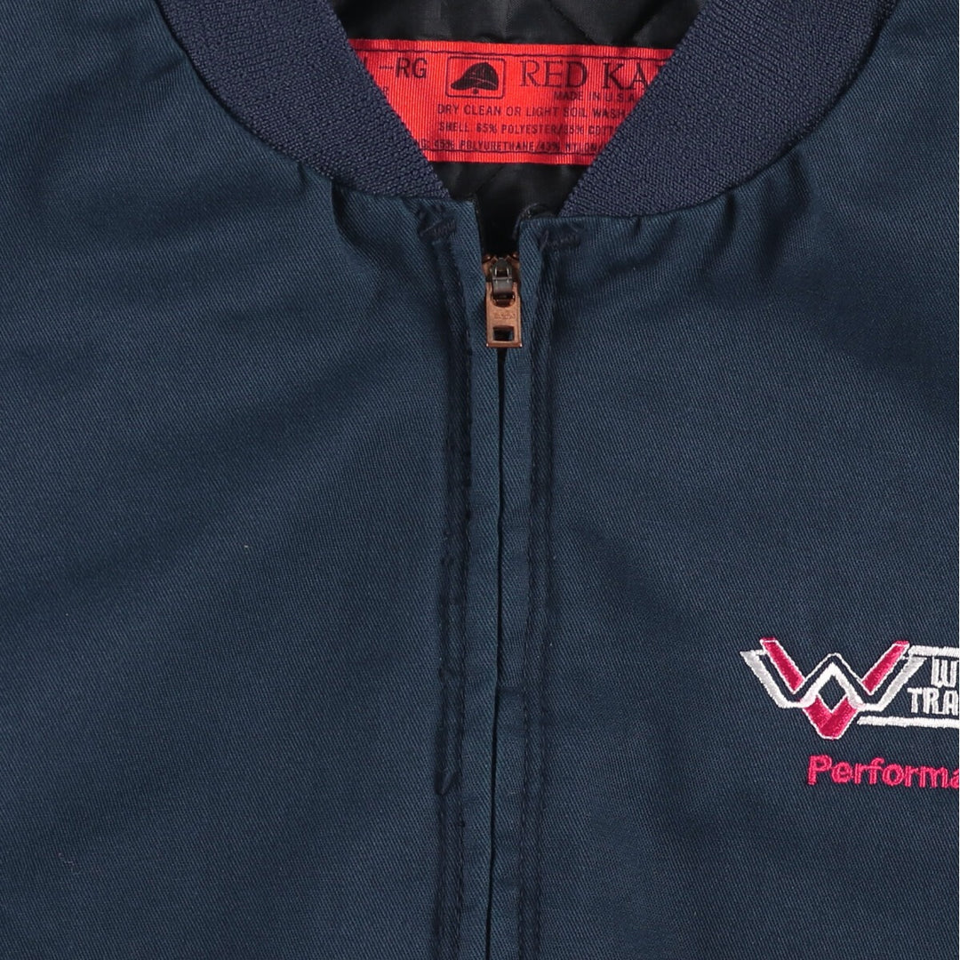Vintage 1980'S Red Kap work jacket, made in the USA, men's size XXL polyester navy blue type Vintage Second Hand