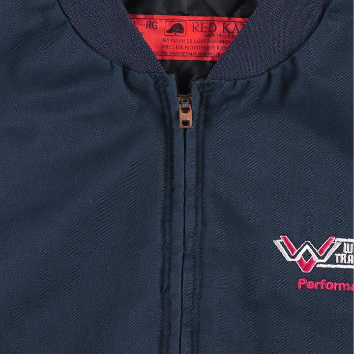 Vintage 1980'S Red Kap work jacket, made in the USA, men's size XXL polyester navy blue type Vintage Second Hand