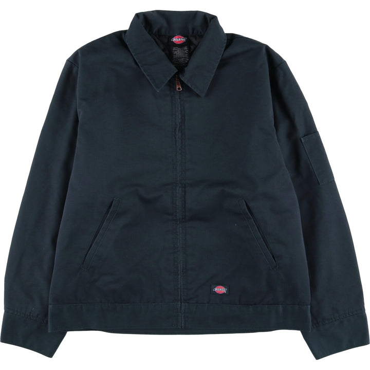 Dickies Work Jacket Men's Size L polyester navy blue type Vintage Second Hand
