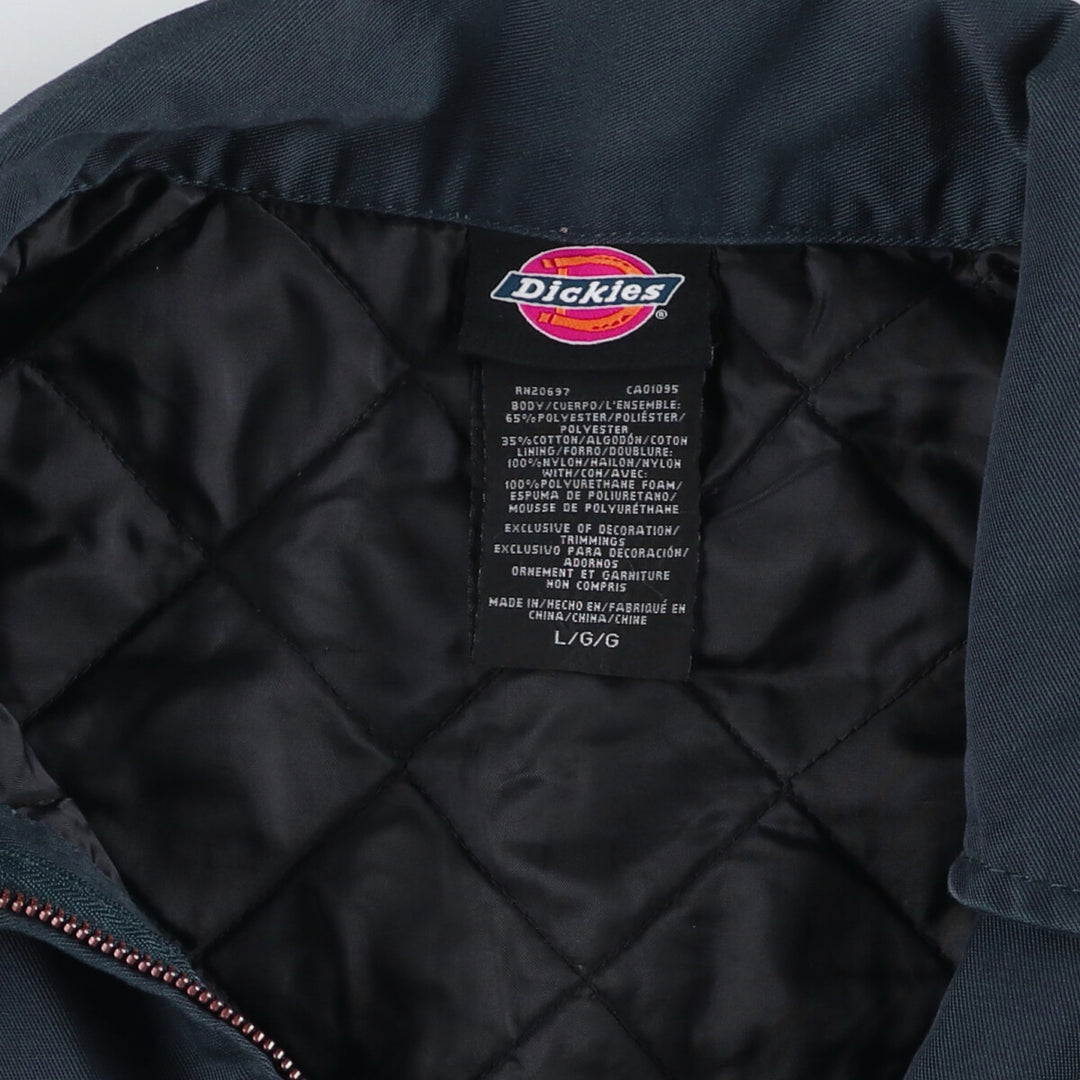Dickies Work Jacket Men's Size L polyester navy blue type Vintage Second Hand