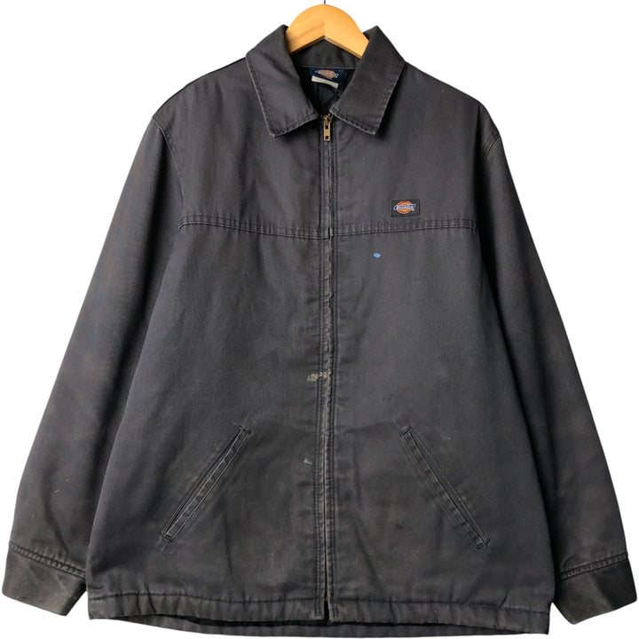 Dickies padded work jacket, men's size L unclear gray type Vintage Second Hand
