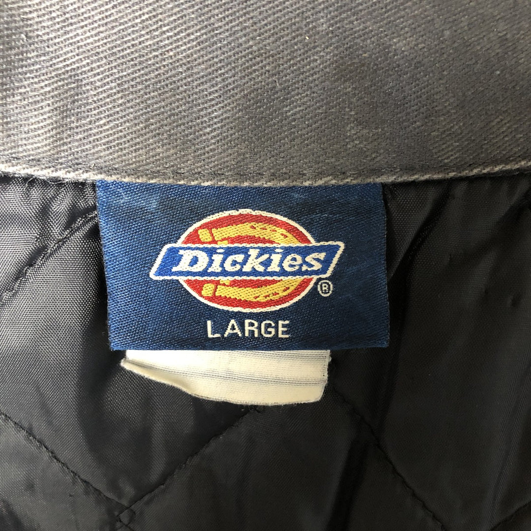 Dickies padded work jacket, men's size L unclear gray type Vintage Second Hand