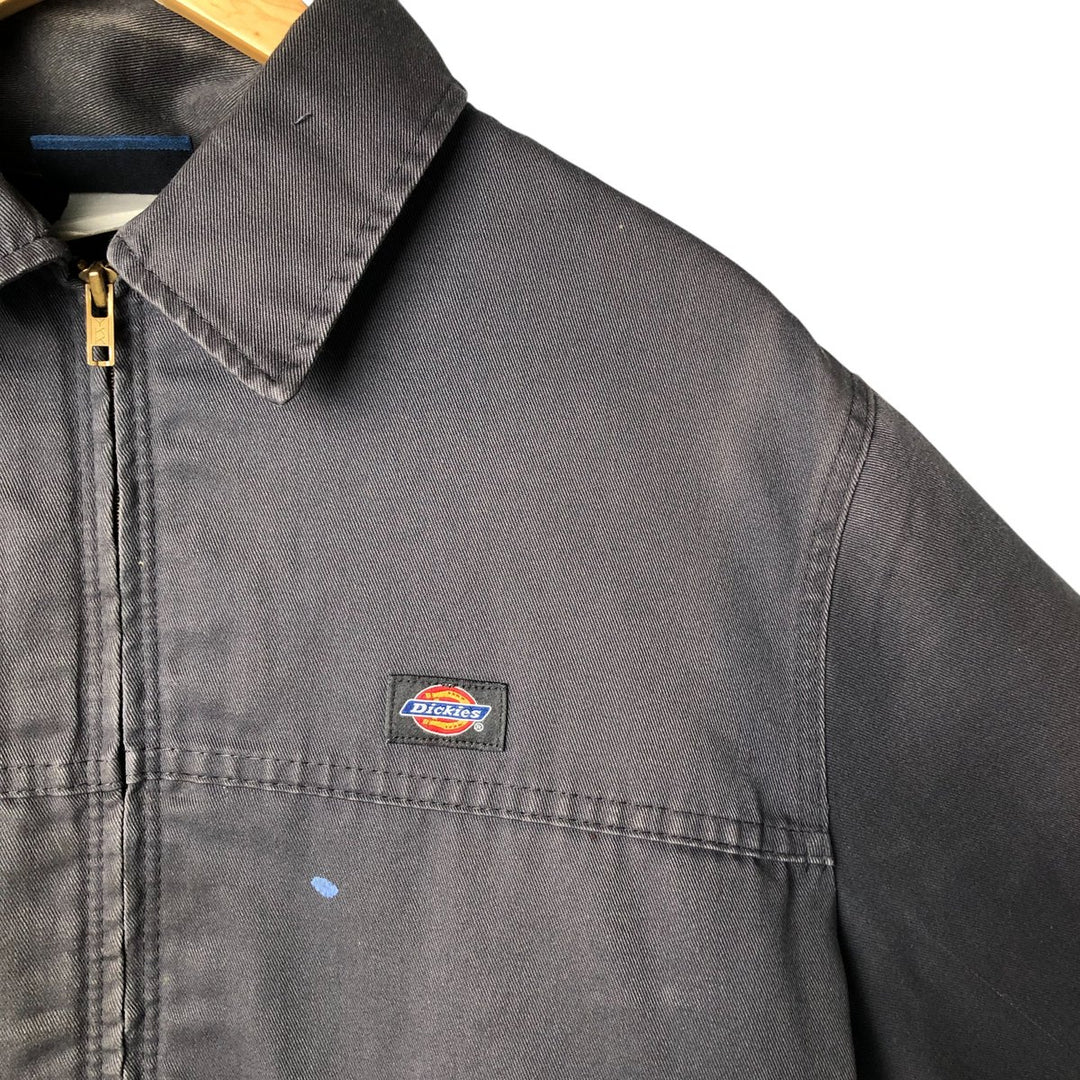 Dickies padded work jacket, men's size L unclear gray type Vintage Second Hand