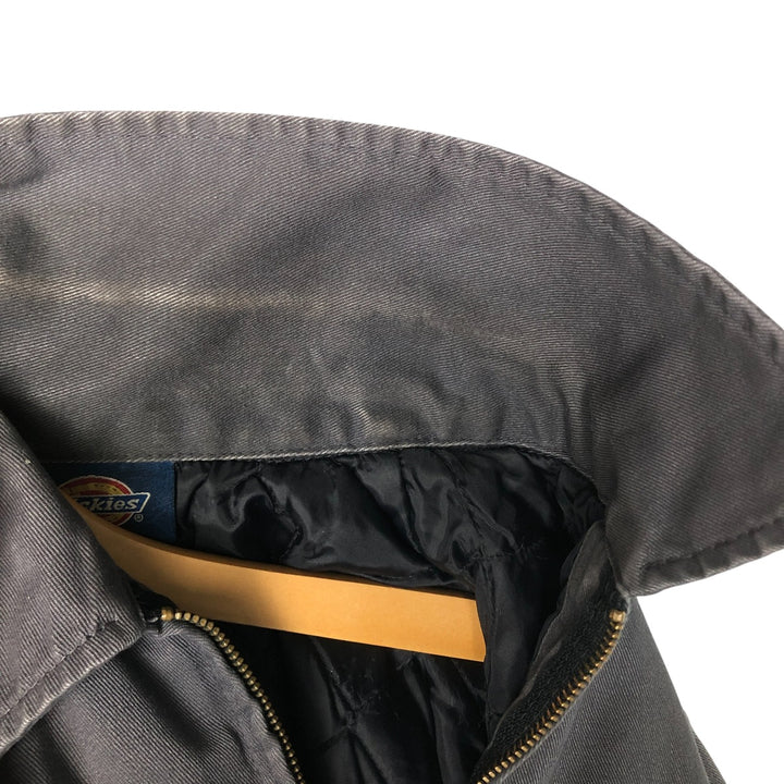 Dickies padded work jacket, men's size L unclear gray type Vintage Second Hand