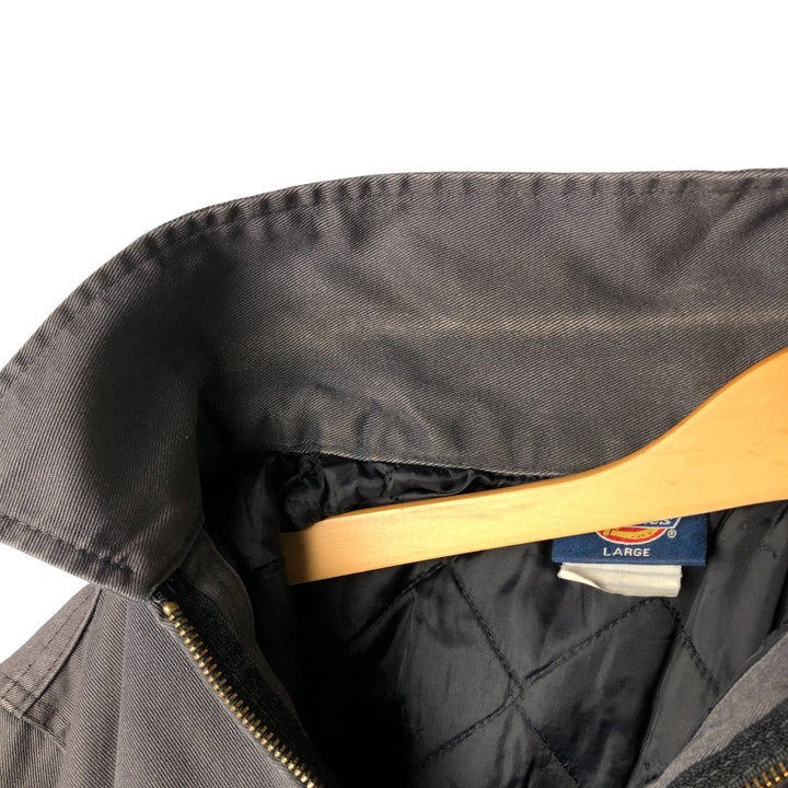 Dickies padded work jacket, men's size L unclear gray type Vintage Second Hand