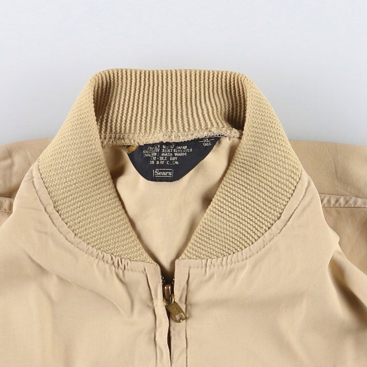 Vintage Sears Derby Jacket, Cup Shoulder, Men's XL cotton Beige type Vintage Second Hand