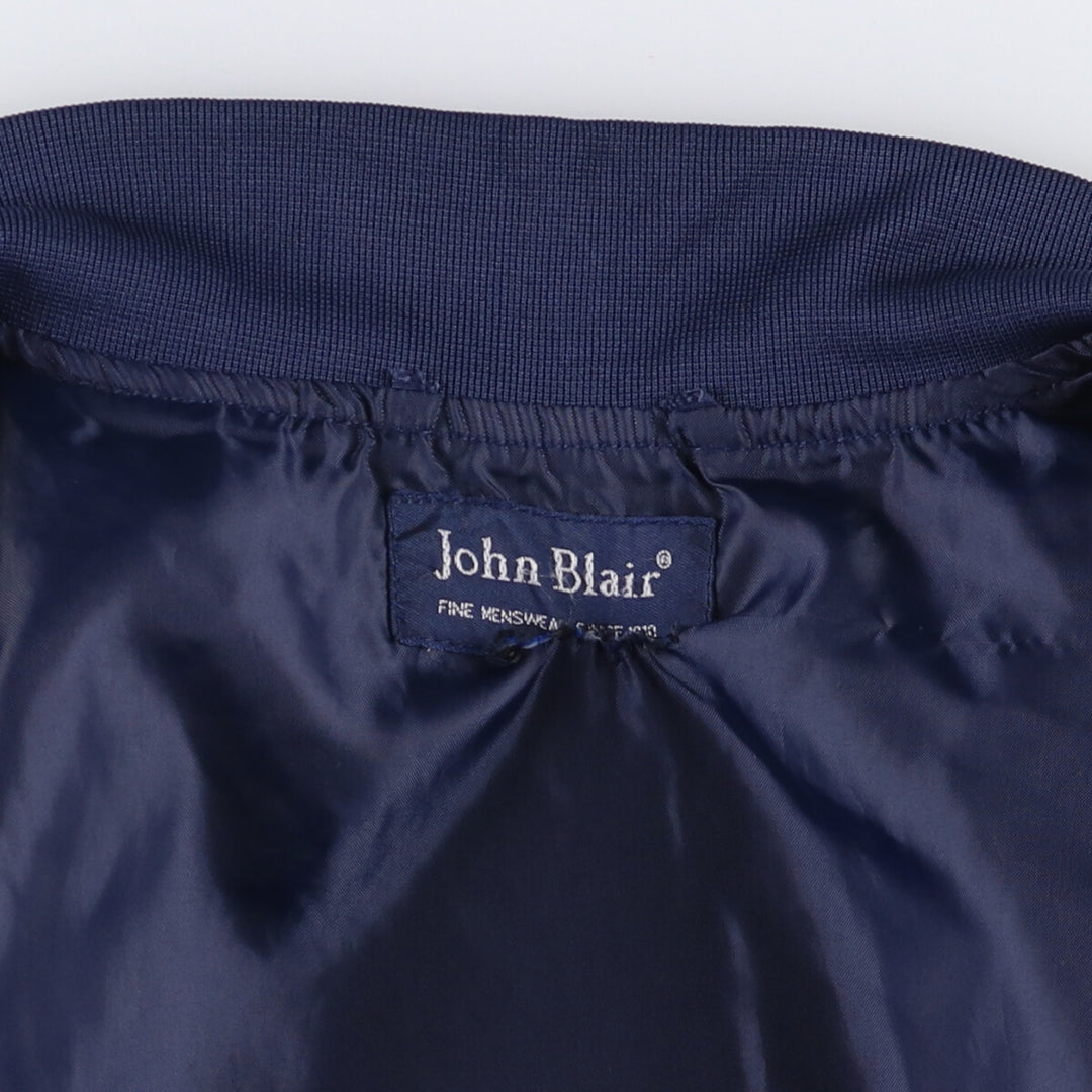 90s-00'S John Blair Derby Jacket, Cup Shoulder, Men's Size L unclear Navy blue Vintage Second Hand