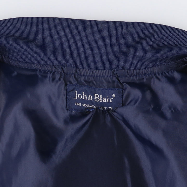 90s-00'S John Blair Derby Jacket, Cup Shoulder, Men's Size L unclear Navy blue Vintage Second Hand