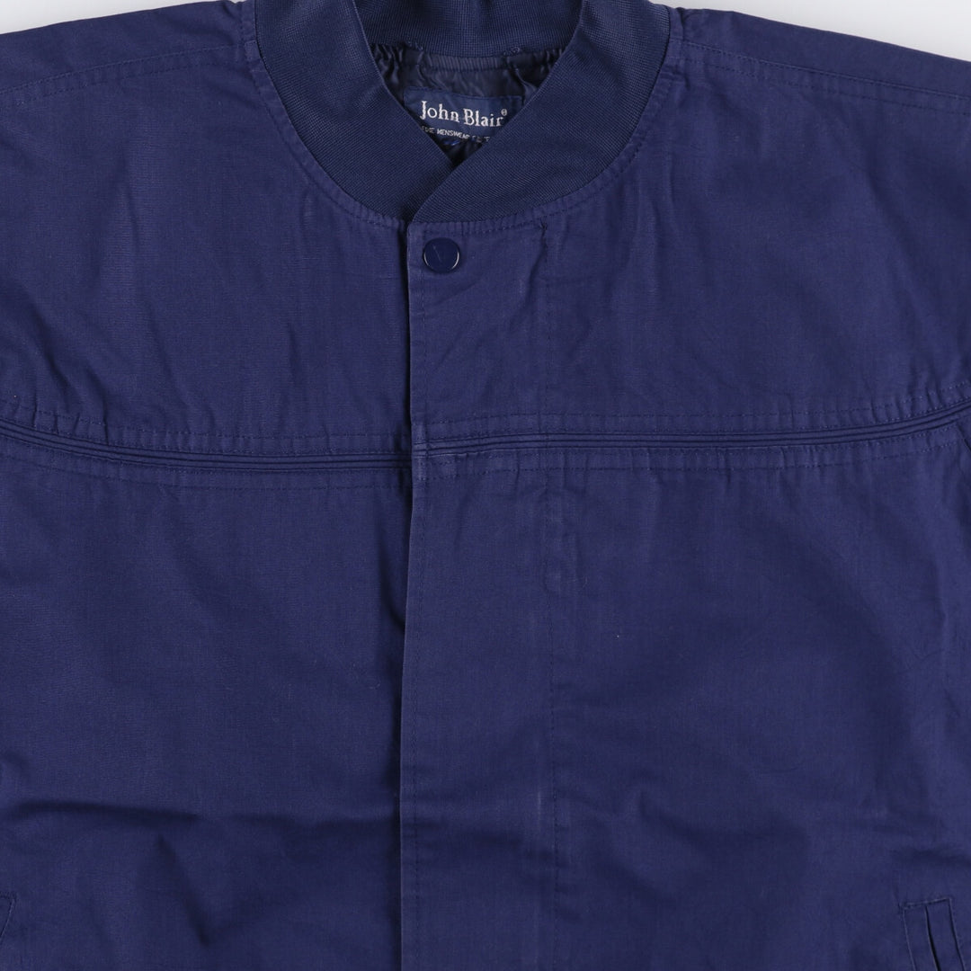 90s-00'S John Blair Derby Jacket, Cup Shoulder, Men's Size L unclear Navy blue Vintage Second Hand