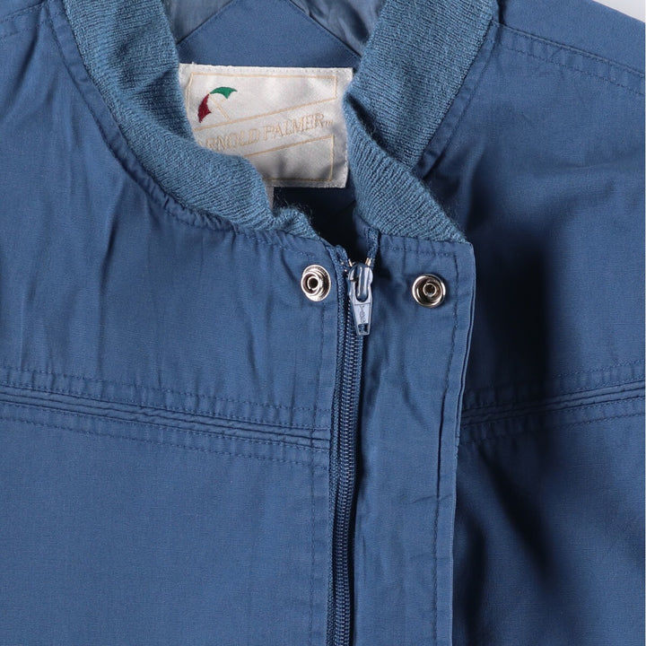 90'S Arnold Palmer Derby Jacket, Cup Shoulder, Men's, Size Medium, Vintage polyester navy blue type Vintage Second Hand