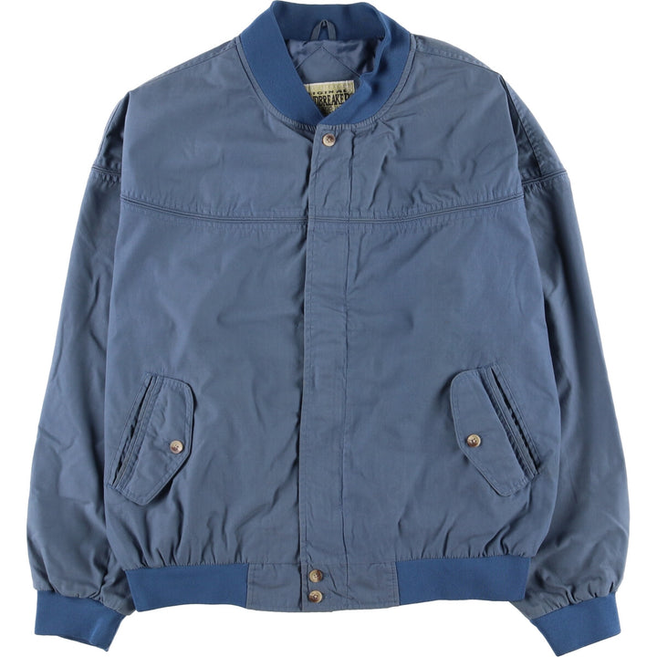 90'S WINDBREAKER Derby Jacket, Cup Shoulder Jacket, Men's XL, Vintage polyester blue type Vintage Second Hand