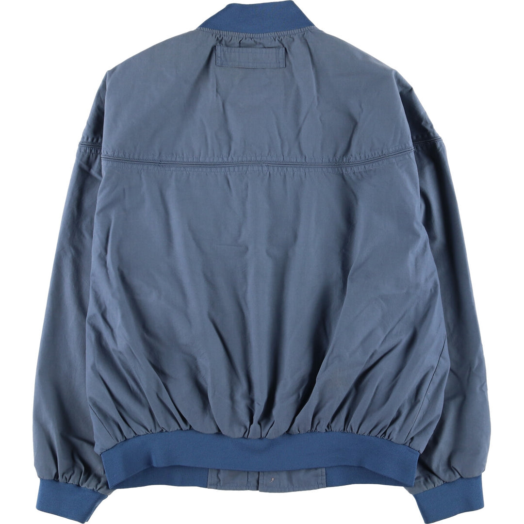 90'S WINDBREAKER Derby Jacket, Cup Shoulder Jacket, Men's XL, Vintage polyester blue type Vintage Second Hand