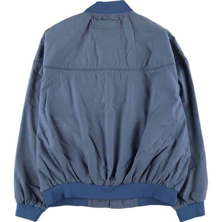 90'S WINDBREAKER Derby Jacket, Cup Shoulder Jacket, Men's XL, Vintage polyester blue type Vintage Second Hand