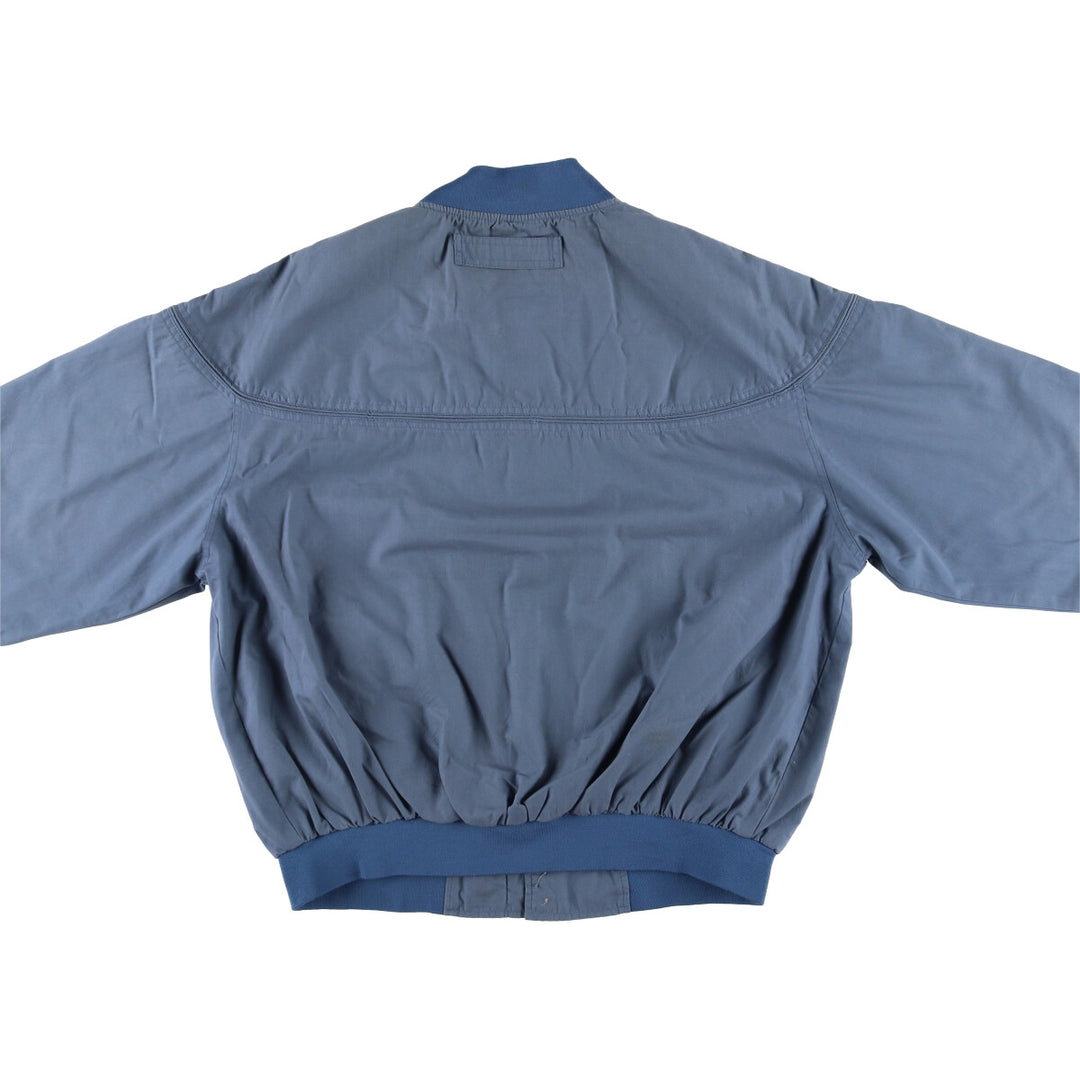 90'S WINDBREAKER Derby Jacket, Cup Shoulder Jacket, Men's XL, Vintage polyester blue type Vintage Second Hand