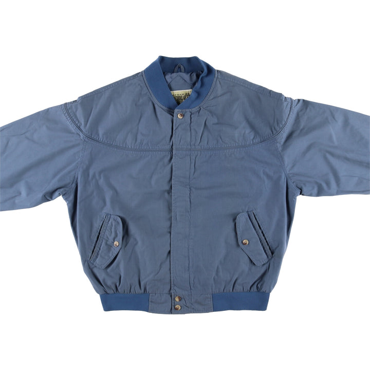 90'S WINDBREAKER Derby Jacket, Cup Shoulder Jacket, Men's XL, Vintage polyester blue type Vintage Second Hand