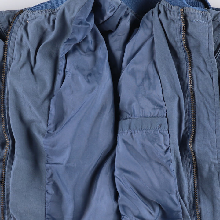 90'S WINDBREAKER Derby Jacket, Cup Shoulder Jacket, Men's XL, Vintage polyester blue type Vintage Second Hand
