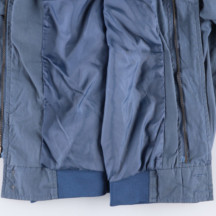 90'S WINDBREAKER Derby Jacket, Cup Shoulder Jacket, Men's XL, Vintage polyester blue type Vintage Second Hand