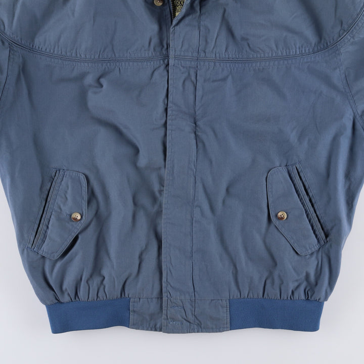 90'S WINDBREAKER Derby Jacket, Cup Shoulder Jacket, Men's XL, Vintage polyester blue type Vintage Second Hand