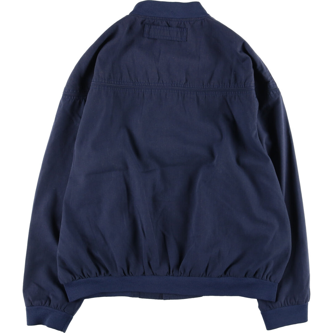 90s~00'S HABAND Derby Jacket Cup Shoulder Jacket Men's L size polyester Navy blue Vintage Second Hand