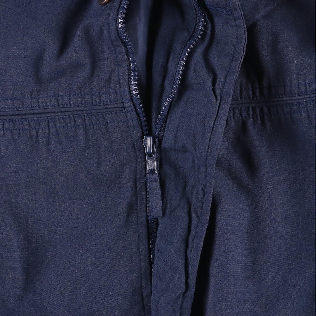 90s~00'S HABAND Derby Jacket Cup Shoulder Jacket Men's L size polyester Navy blue Vintage Second Hand