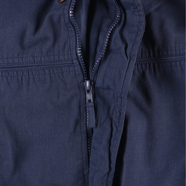 90s~00'S HABAND Derby Jacket Cup Shoulder Jacket Men's L size polyester Navy blue Vintage Second Hand