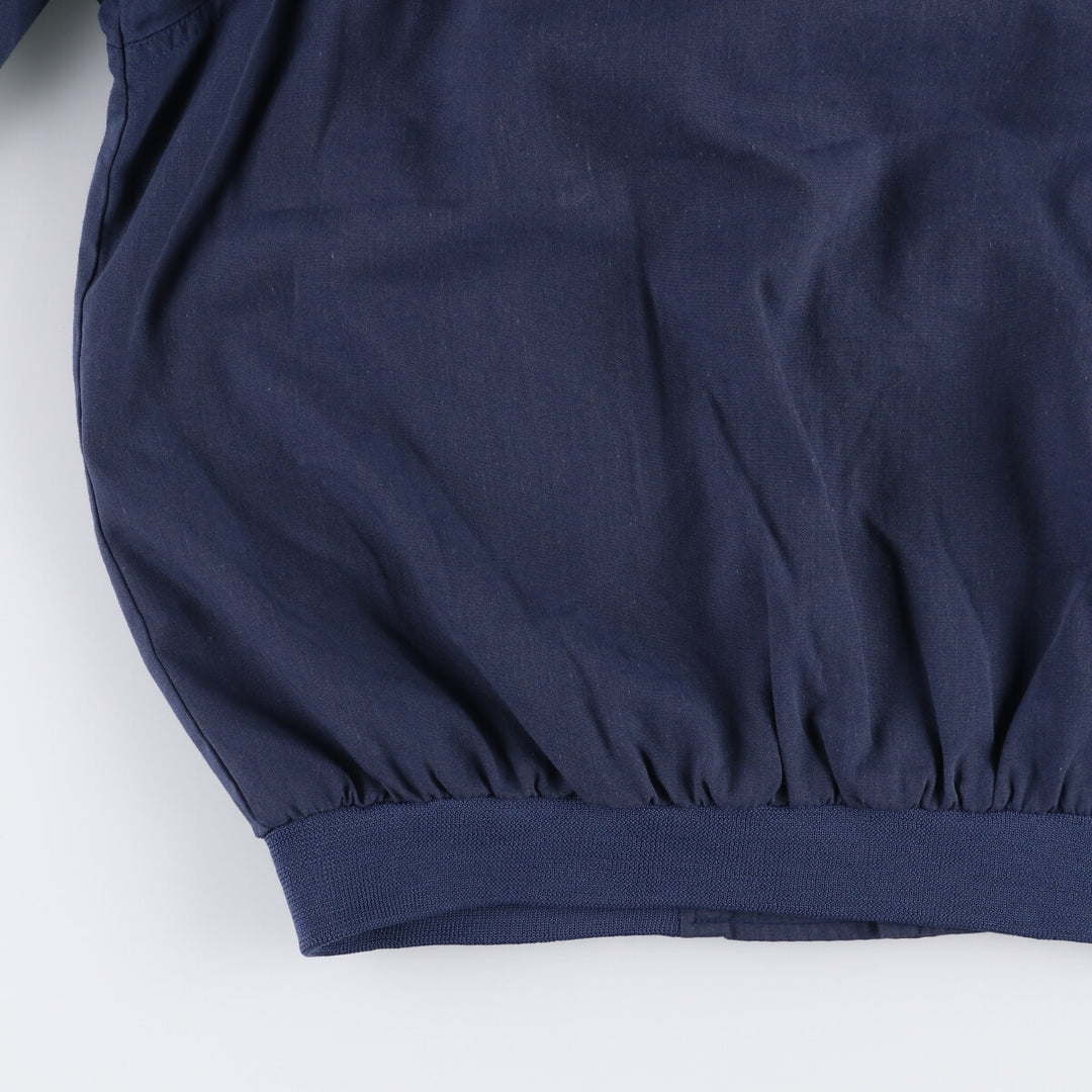 90s~00'S HABAND Derby Jacket Cup Shoulder Jacket Men's L size polyester Navy blue Vintage Second Hand