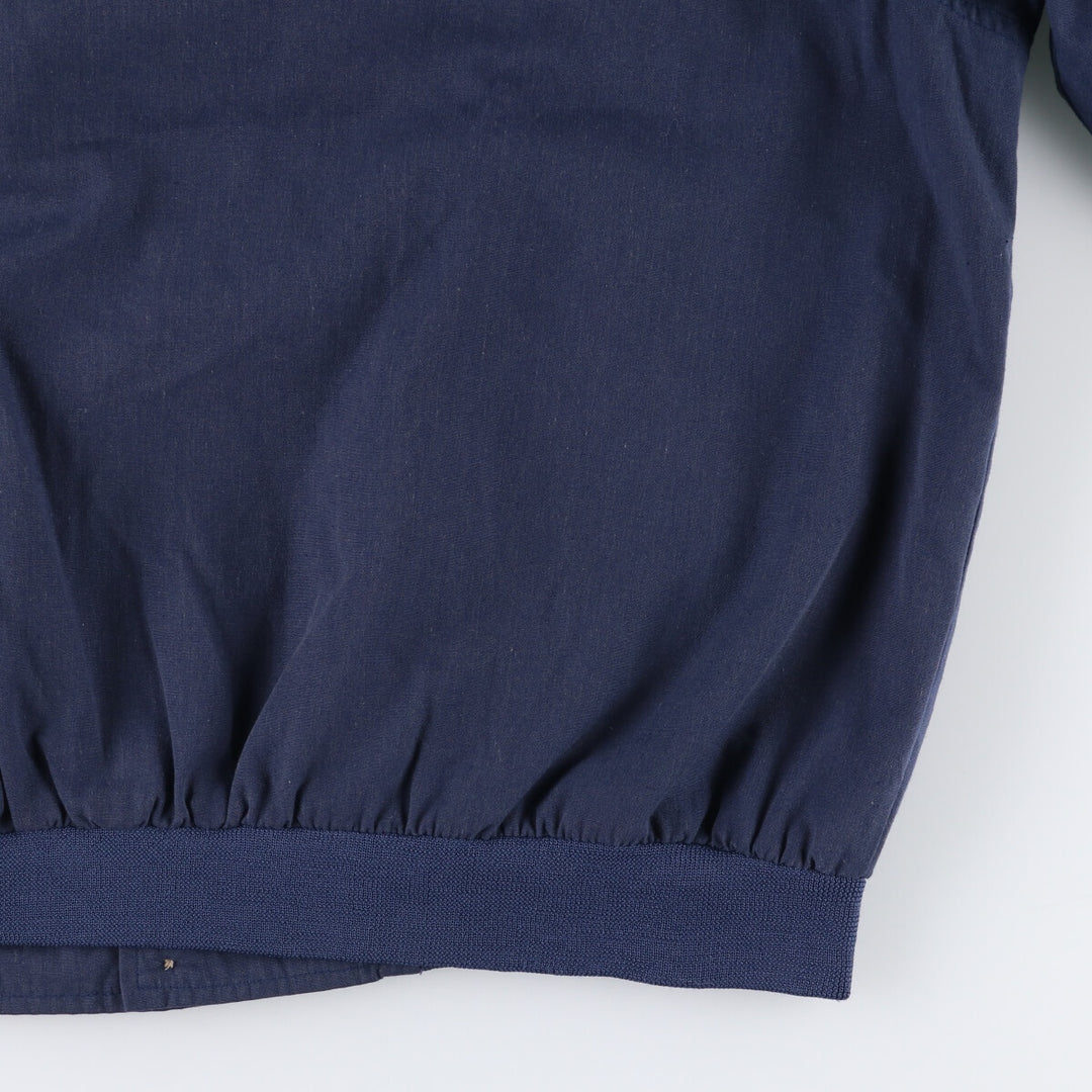 90s~00'S HABAND Derby Jacket Cup Shoulder Jacket Men's L size polyester Navy blue Vintage Second Hand