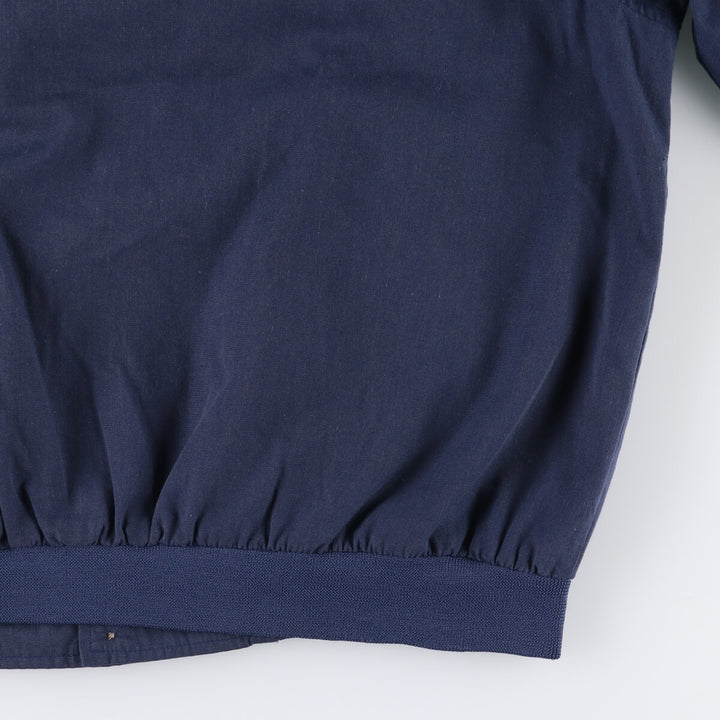 90s~00'S HABAND Derby Jacket Cup Shoulder Jacket Men's L size polyester Navy blue Vintage Second Hand