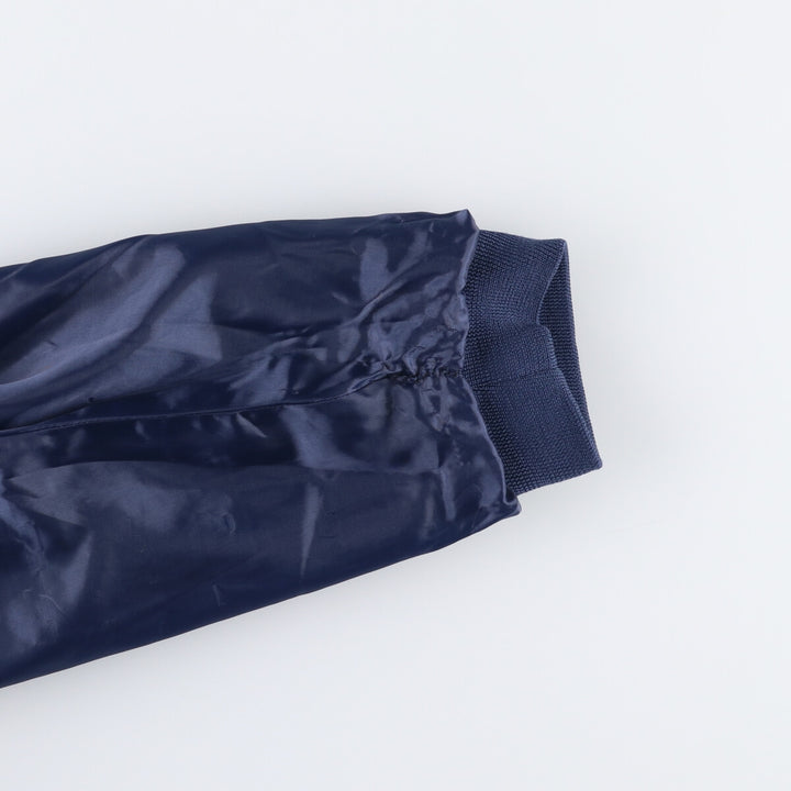 90s~00'S HABAND Derby Jacket Cup Shoulder Jacket Men's L size polyester Navy blue Vintage Second Hand